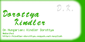 dorottya kindler business card